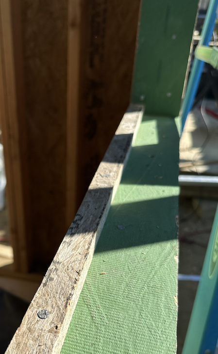 Preparing the opening with Zip sheathing and window backdam