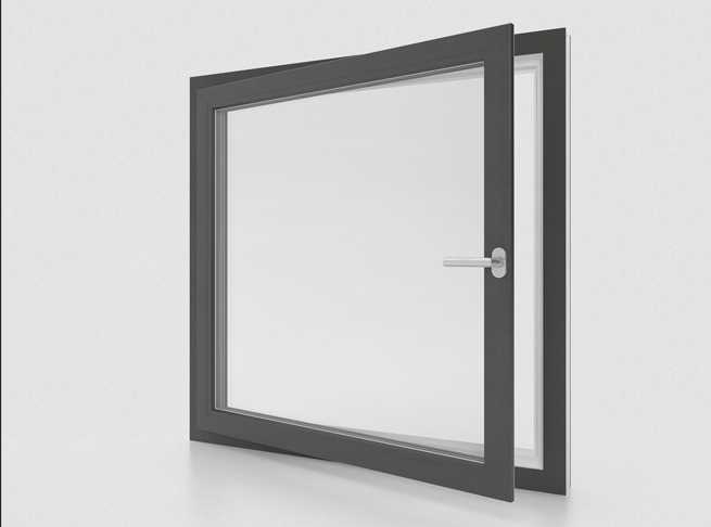 Aluplast tilt-turn european window.