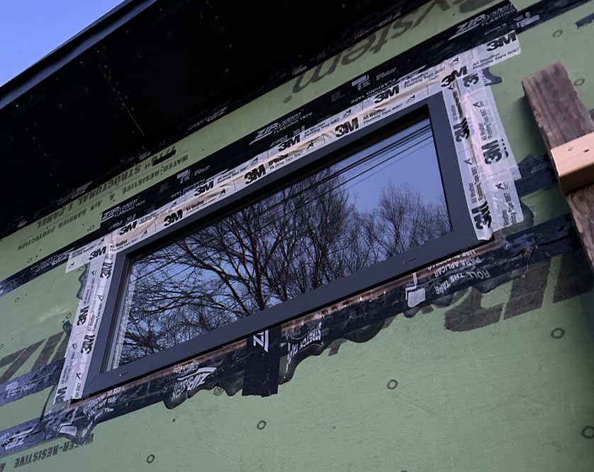 A fully-flashed Aluplast window