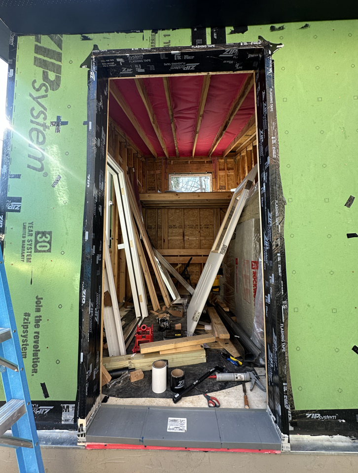 Flashing the door bucks.