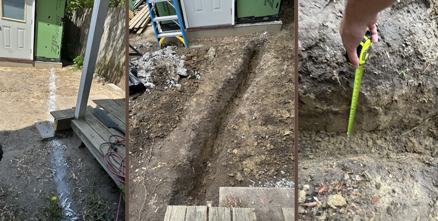 Digging the electrical trench